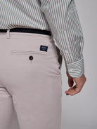 CALÇAS ALGODÃO CINZENTAS REGULAR FIT MR. BLUE