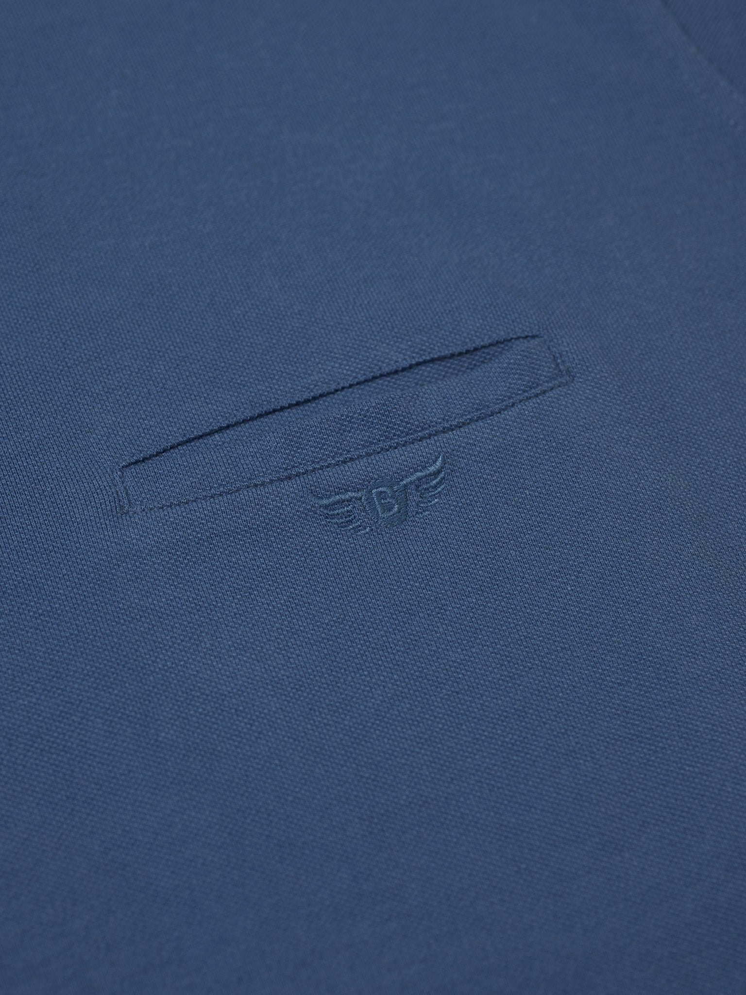 POLO PIQUET AZUL MANGA CURTA REGULAR FIT MR. BLUE