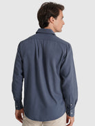CAMISA ALGODÃO AZUL MANGA COMPRIDA REGULAR FIT MARK BELLUCCI