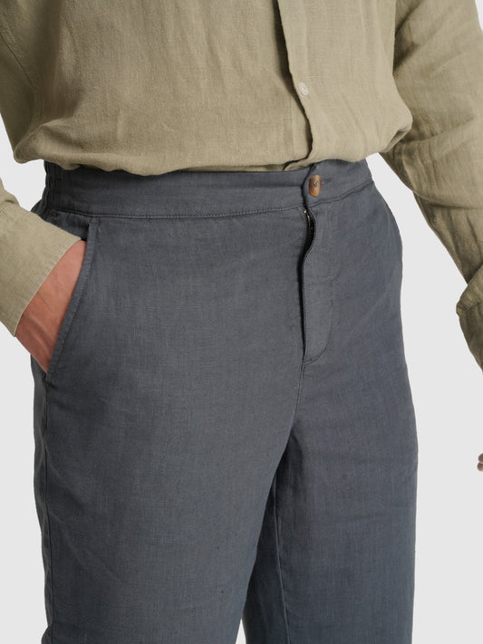 PANTALÓN REGULAR FIT AZUL MARK BELLUCCI