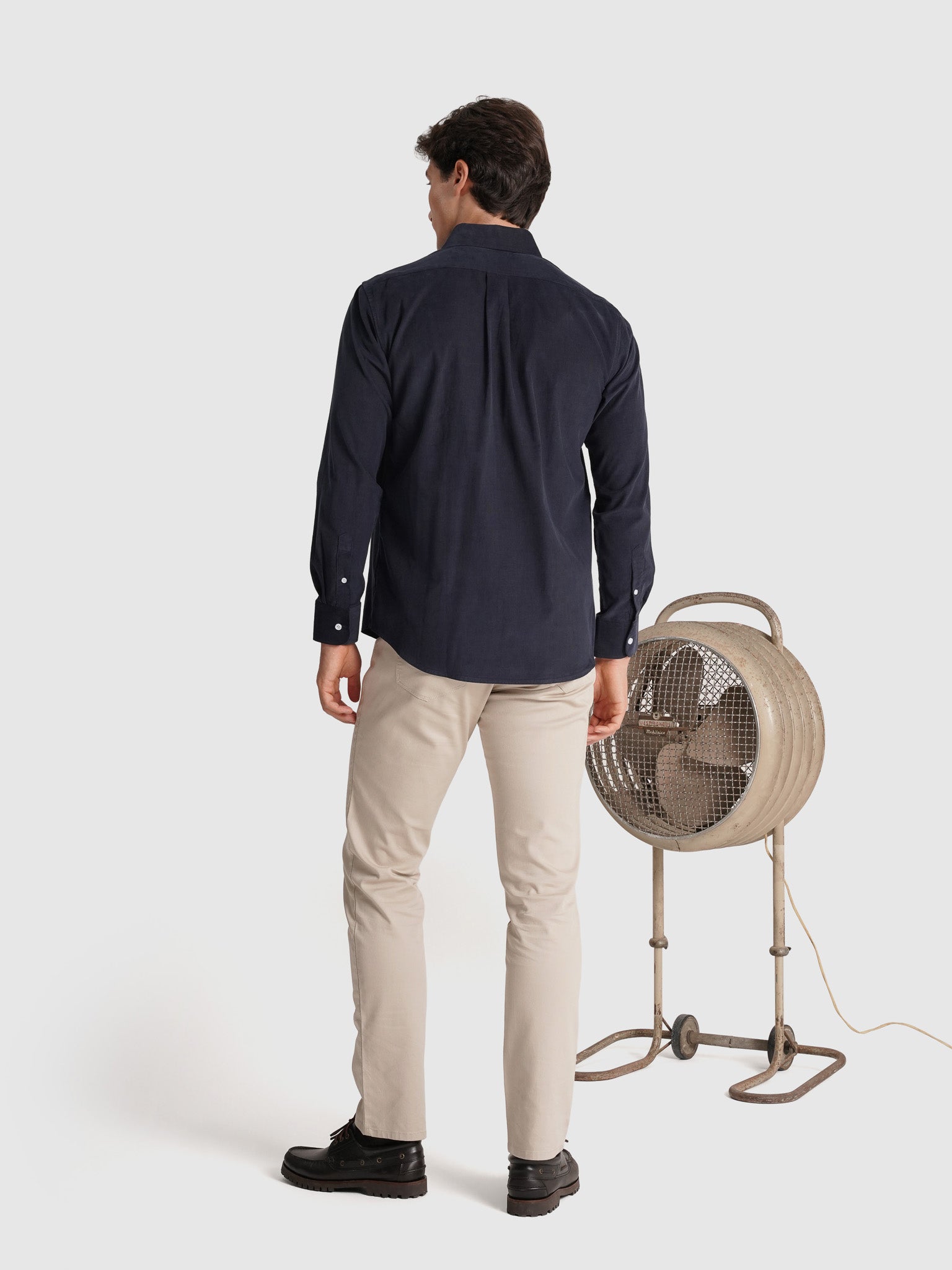 Camisa Algodão Azul Manga Comprida Regular Fit Mr. Blue