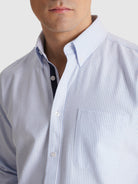 CAMISA AZUL MANGA COMPRIDA REGULAR FIT MR. BLUE