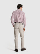 Camisa Algodão Vermelha Manga Comprida Regular Fit Mr. Blue