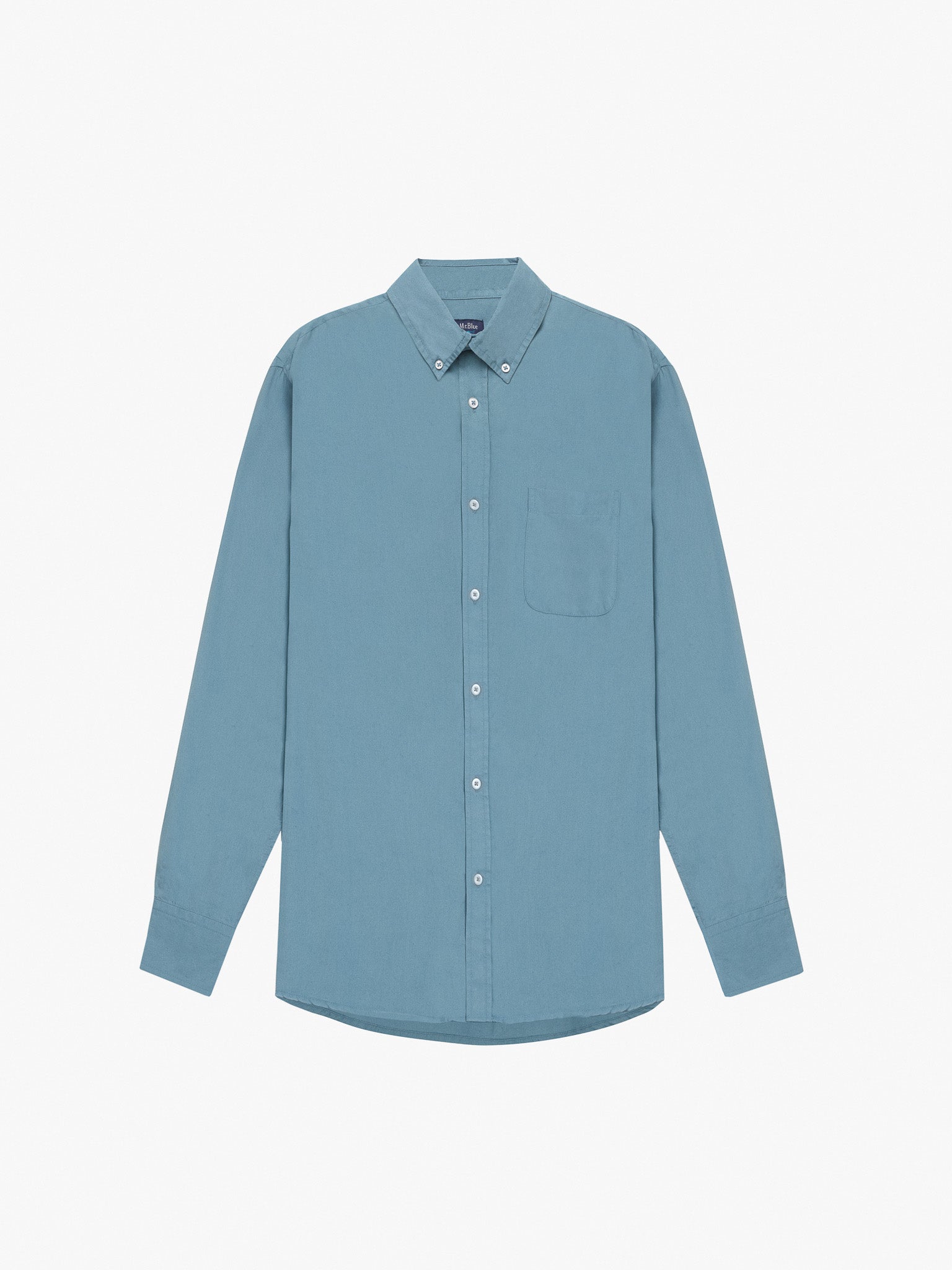CAMISA MR AZUL MANGA LARGA REGULAR FIT. AZUL