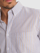 CAMISA AZUL MANGA COMPRIDA REGULAR FIT MR. BLUE