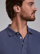POLO ALGODÃO CINZENTO MANGA CURTA REGULAR FIT MARK BELLUCCI