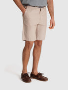 CHAMBRAY BEIGE BERMUDA REGULAR FIT MR. BLUE