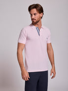 POLO MANGA CORTA REGULAR FIT ROSA MR. AZUL