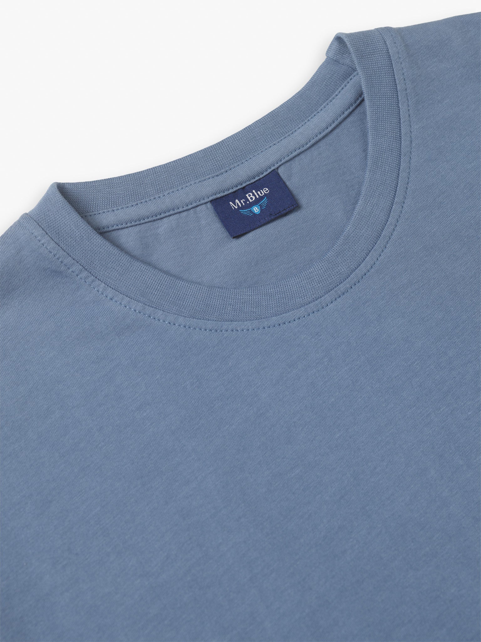 CAMISETA AZUL MANGA CORTA REGULAR FIT MR. AZUL
