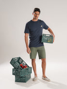 GREEN BERMUDA REGULAR FIT MR. BLUE