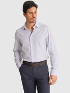 CAMISA OXFORD AZUL MANGA COMPRIDA SLIM FIT MR. BLUE
