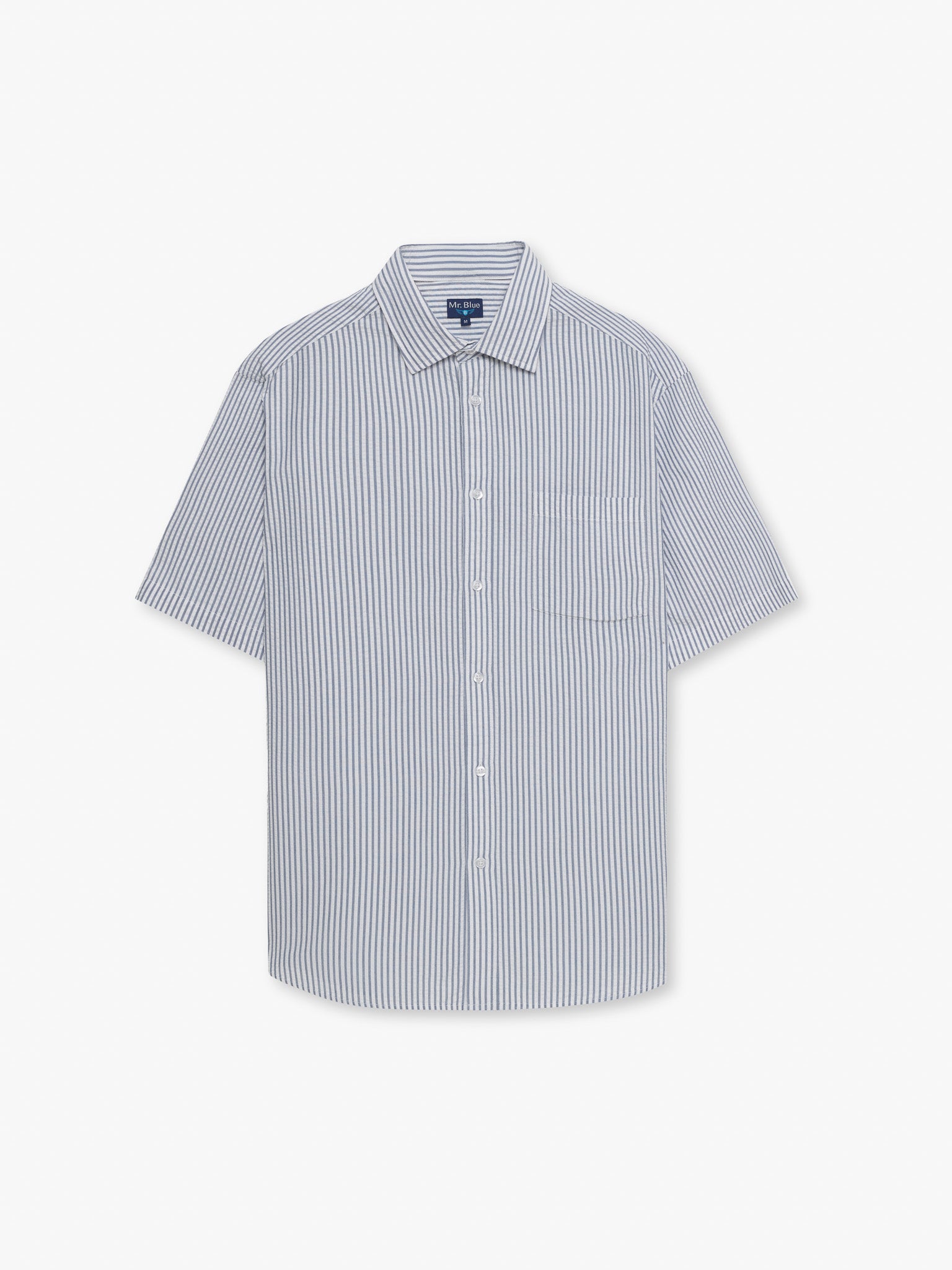 AZUL MANGA CORTA REGULAR FIT MR. AZUL