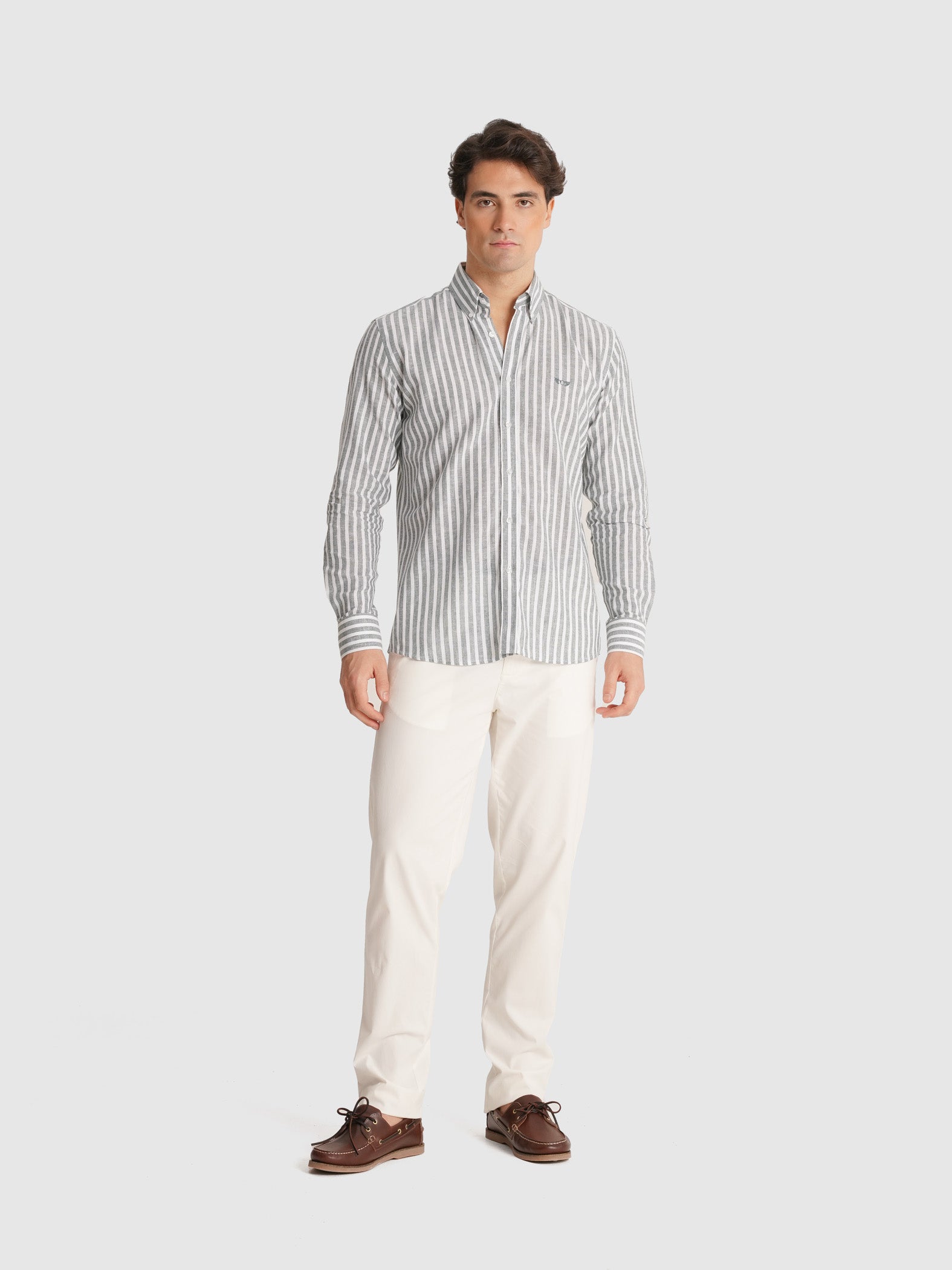 CAMISA VERDE MANGA COMPRIDA REGULAR FIT MR. BLUE