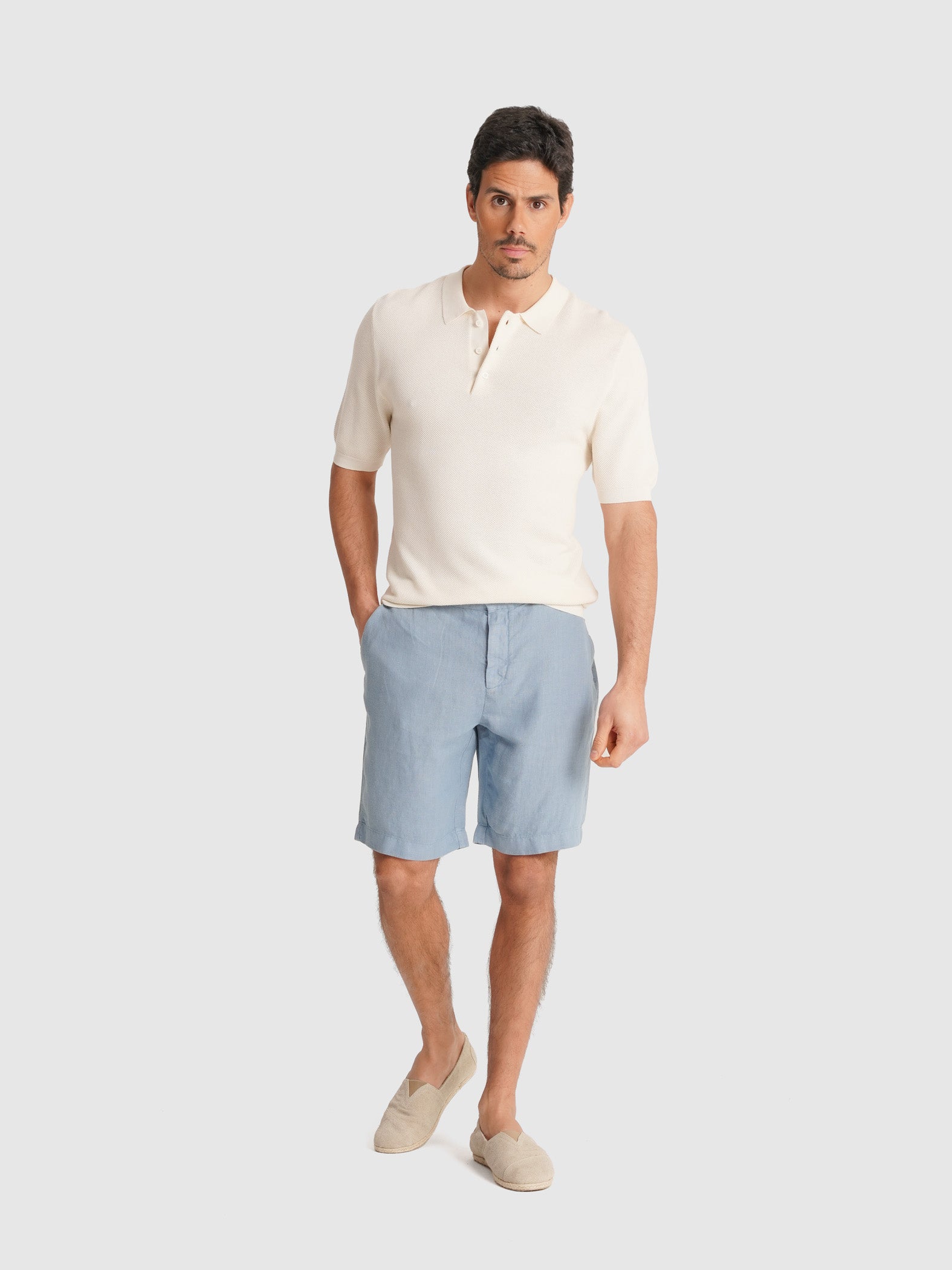 POLO BRANCO MANGA CURTA REGULAR FIT MARK BELLUCCI