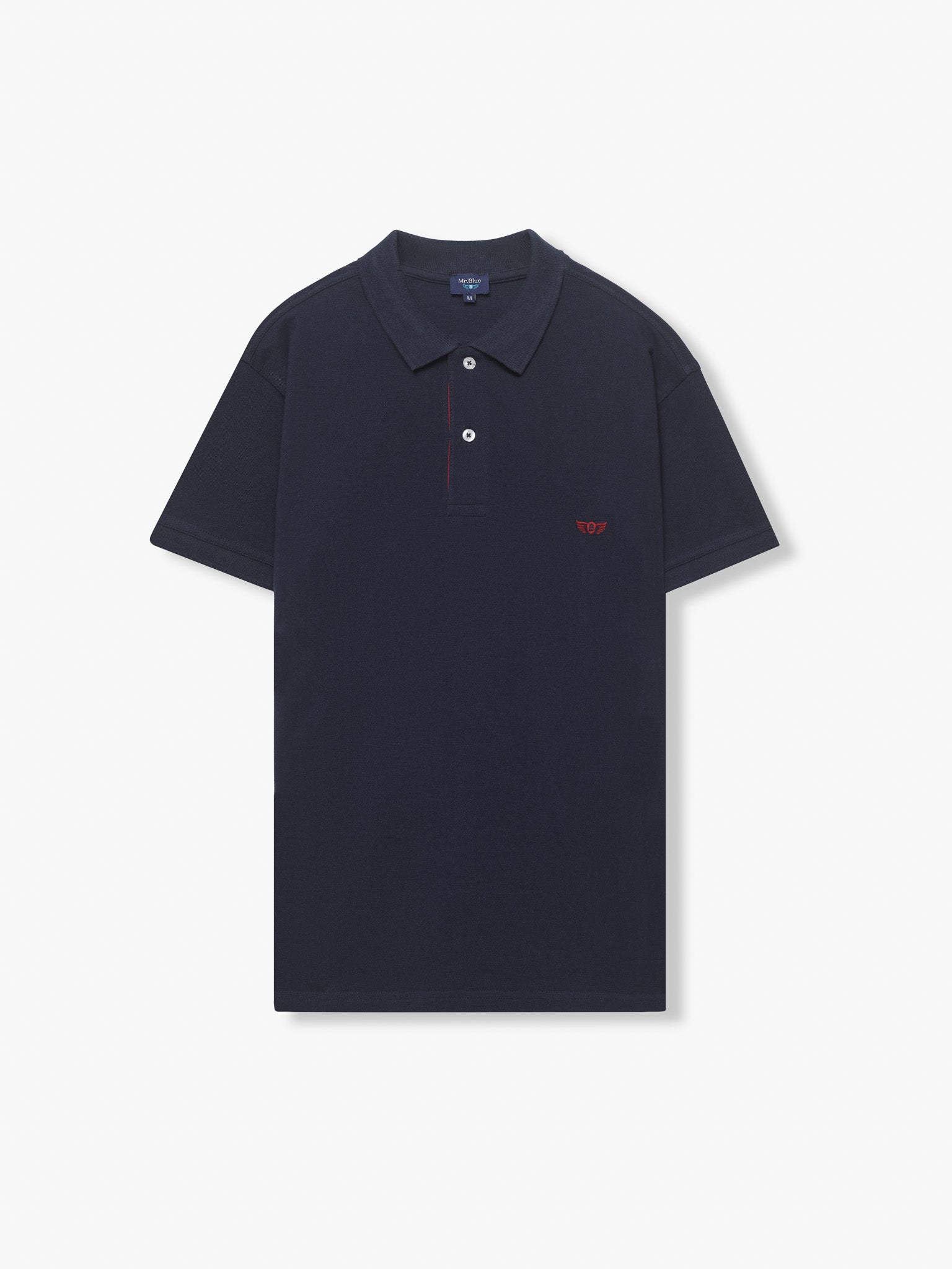 POLO PIQUET AZUL MANGA CURTA REGULAR FIT MR. BLUE