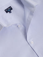 Camisa Algodão Azul Manga Comprida Slim Fit Mr. Blue