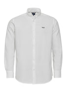 Camisa Algodão Branca Manga Comprida Regular Fit Mr. Blue