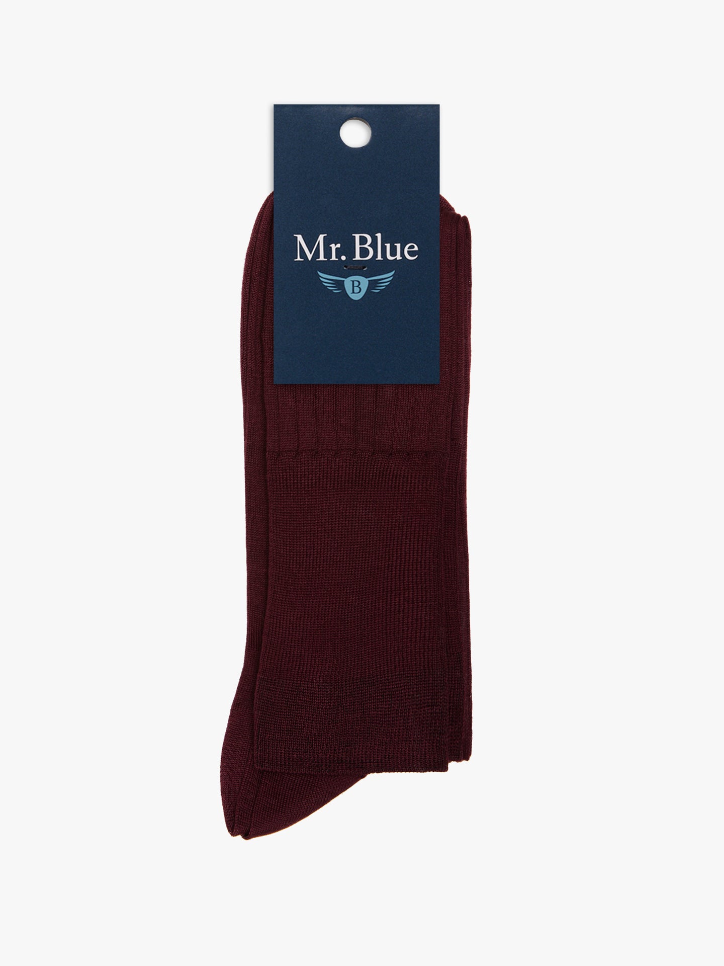 MEIAS ALGODÃO BORDEAUX REGULAR FIT MR. BLUE