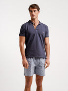 POLO AZUL MANGA CURTA REGULAR FIT MR. BLUE