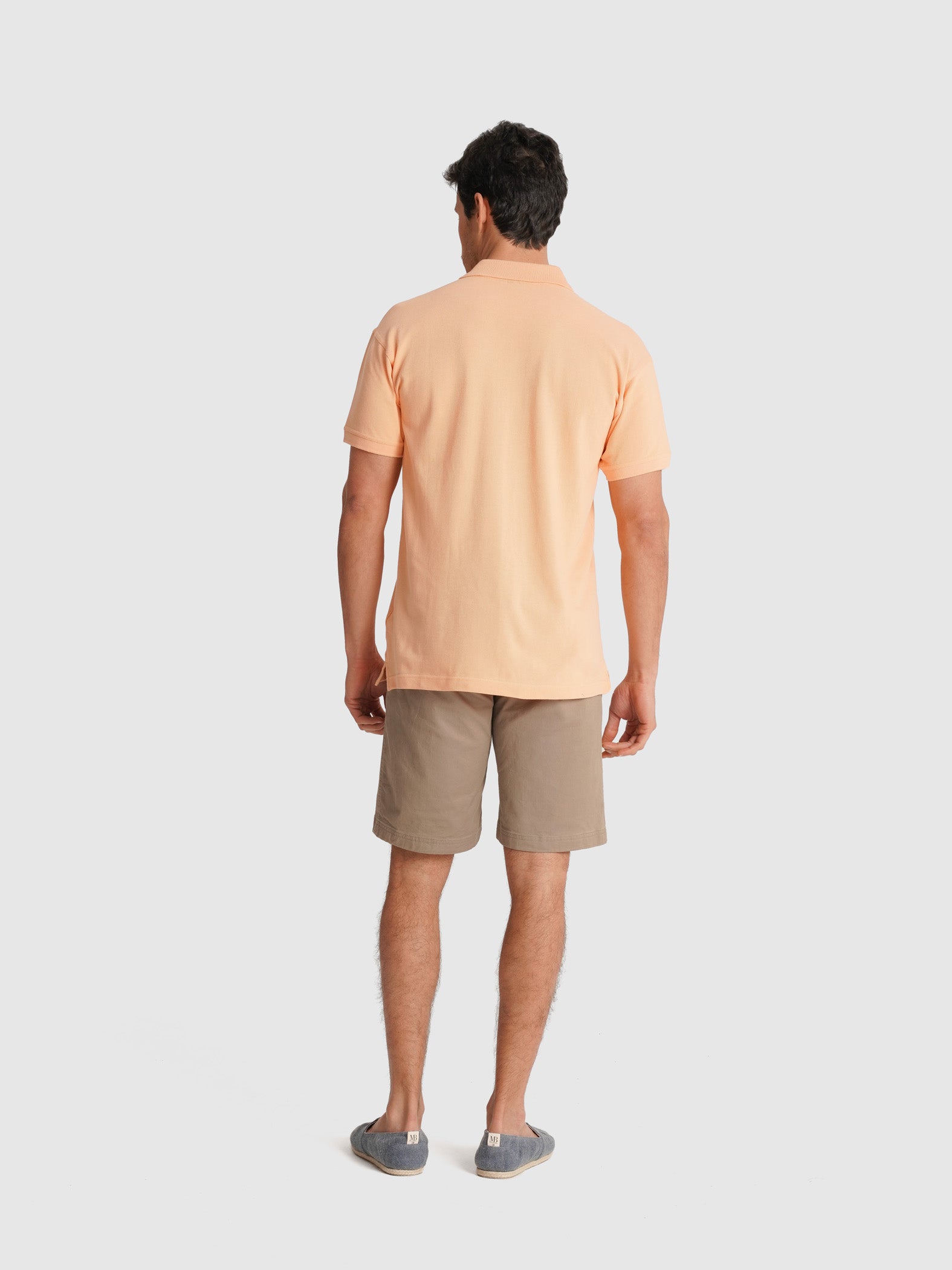 POLO PIQUET LARANJA MANGA CURTA REGULAR FIT MR. BLUE