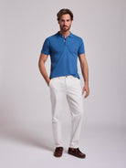 CALÇAS ALGODÃO BRANCAS REGULAR FIT MR. BLUE