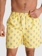 REGULAR FIT MR. YELLOW SWIMSUIT BLUE