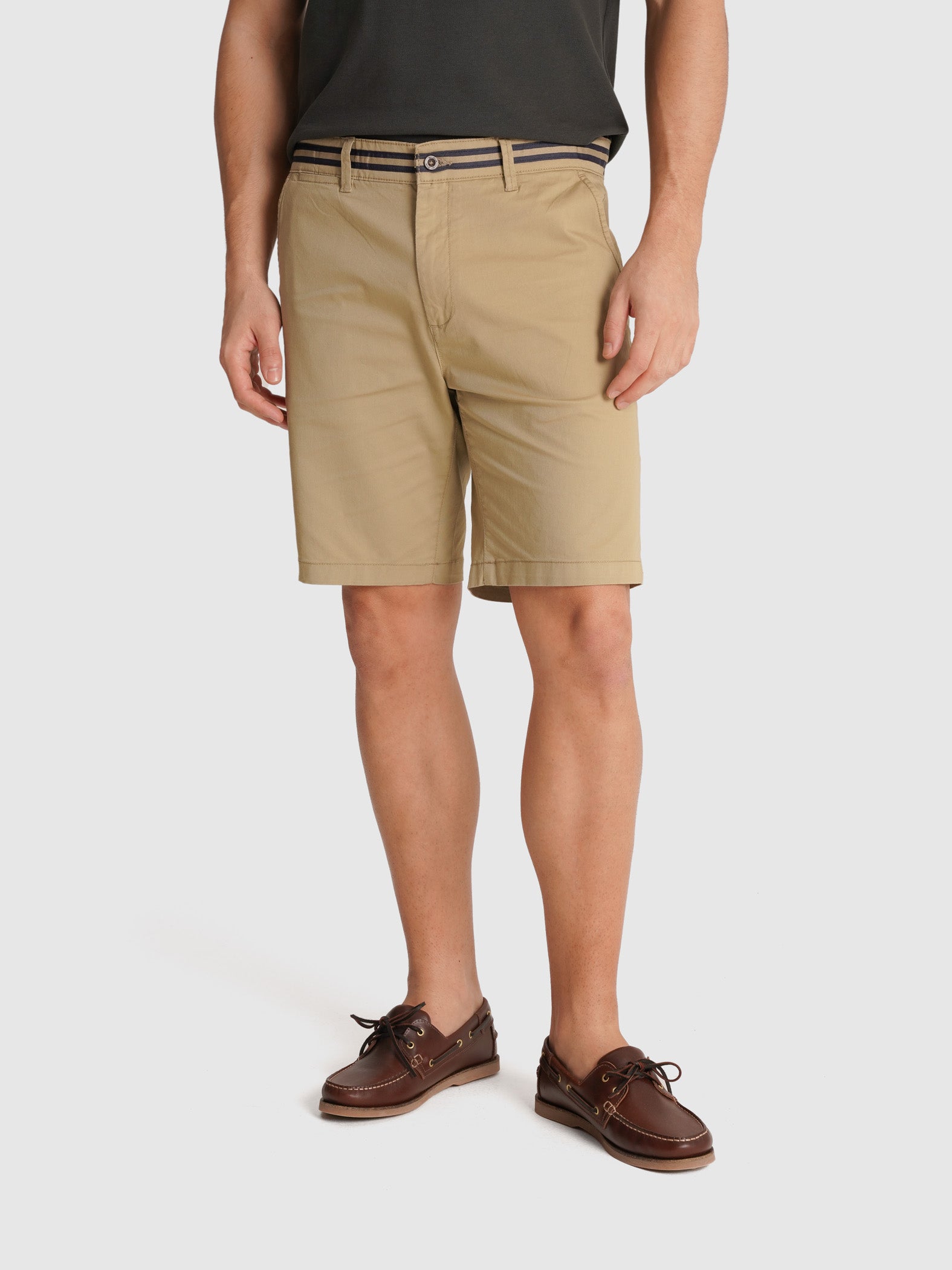 BERMUDA TWILL CAMELS REGULAR FIT MR. BLUE