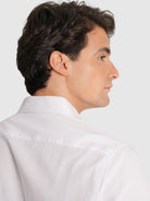 CAMISA OXFORD BRANCA MANGA COMPRIDA SLIM FIT MR. BLUE