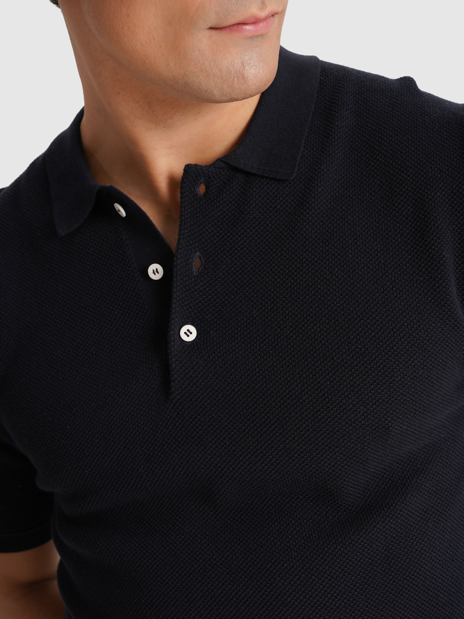 POLO AZUL MANGA CURTA REGULAR FIT MARK BELLUCCI