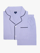 BLUE COTTON PAJAMA SHORT SLEEVES REGULAR FIT MR. BLUE