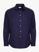 BLUE LONG SLEEVE REGULAR FIT SHIRT MARK BELLUCCI