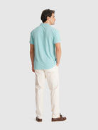 POLO PIQUET AZUL MANGA CURTA REGULAR FIT MR. BLUE