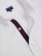 CAMISA ALGODÃO BRANCA MANGA COMPRIDA REGULAR FIT MR. BLUE