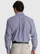 Camisa Algodão Azul Manga Comprida Regular Fit Mr. Blue