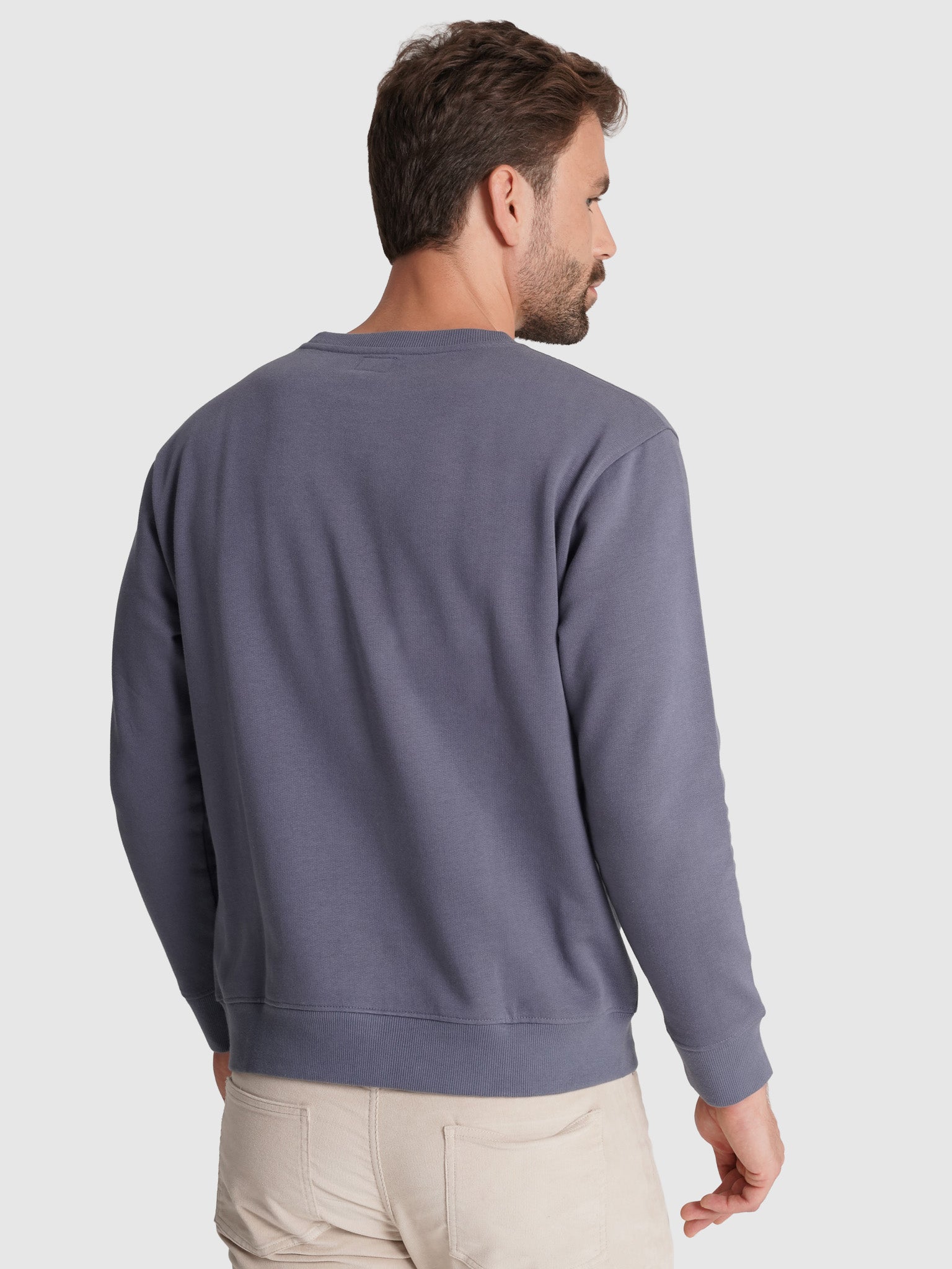 Hoodie Algodão Azul Manga Comprida Regular Fit Mr. Blue