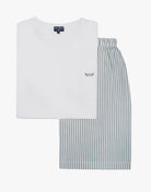 PIJAMA ALGODÓN VERDE MANGA CORTA REGULAR FIT MR. AZUL