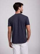 T-SHIRT ALGODÃO AZUL MANGA CURTA REGULAR FIT MR. BLUE