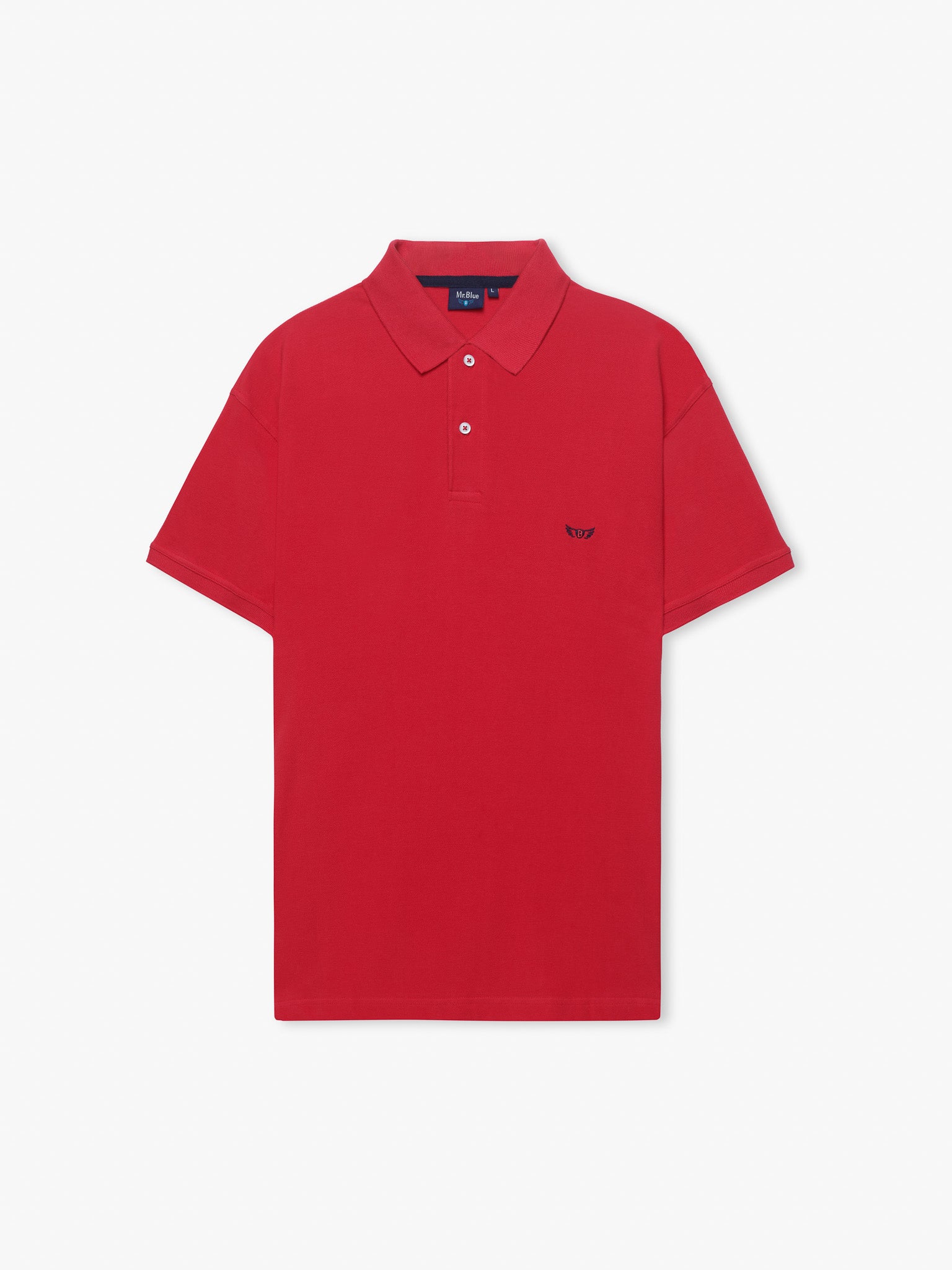 POLO PIQUET VERMELHO MANGA CURTA REGULAR FIT MR. BLUE
