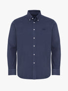 Camisa Algodão Azul Manga Comprida Regular Fit Mr. Blue