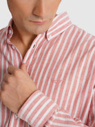 CAMISA VERMELHA MANGA COMPRIDA REGULAR FIT MR. BLUE
