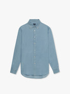 CAMISA MANGA LARGA VERDE REGULAR FIT MR. AZUL