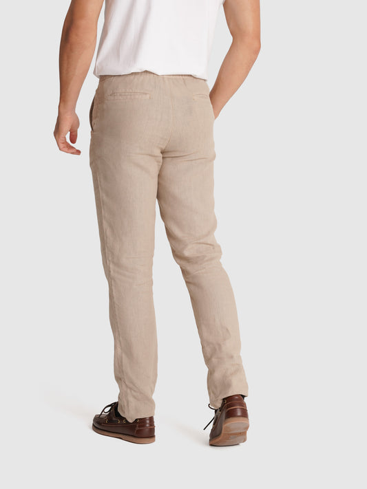 PANTALÓN REGULAR FIT BEIGE MARK BELLUCCI