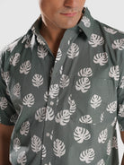 CAMISA VERDE MANGA CURTA REGULAR FIT MR. BLUE
