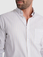 Camisa Algodão Azul Manga Comprida Regular Fit Mr. Blue