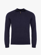 Pullover Lã Azul Manga Comprida Regular Fit Mr. Blue