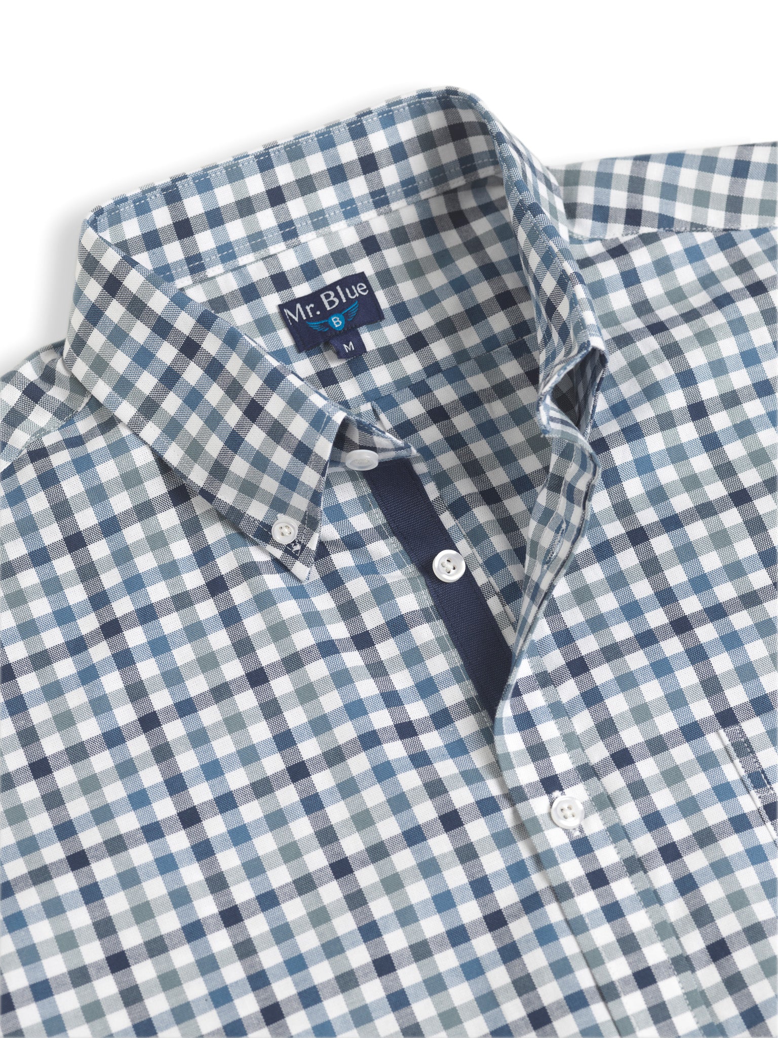 CAMISA AZUL MANGA CURTA REGULAR FIT MR. BLUE