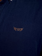 CAMISA ALGODÃO AZUL MANGA COMPRIDA REGULAR FIT MR. BLUE