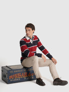 Rugbie Algodão Azul Manga Comprida Regular Fit Mr. Blue