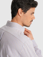 CAMISA AZUL MANGA COMPRIDA REGULAR FIT MR. BLUE