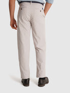 CALÇAS CHAMBRAY BEGES REGULAR FIT MR. BLUE